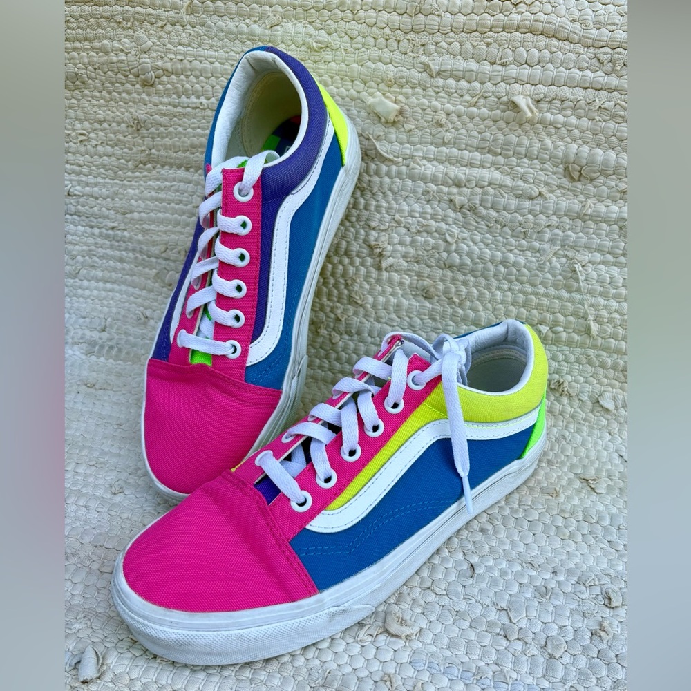 Vans Multicolor Sneakers - Pink, Blue, Yellow
